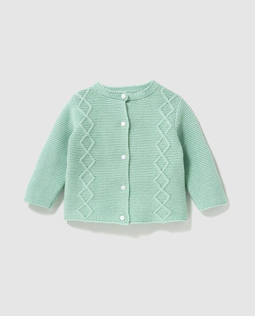 boys green cardigan
