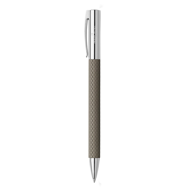 Bolígrafo Ambition Cuerpo De Resina C/Acero Faber-Castell Arena Oscura.