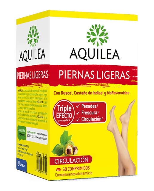 Comprimidos piernas ligeras Aquilea