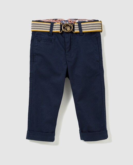 baby boy navy chinos