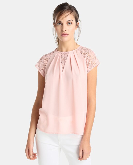 blusas de encaje el corte ingles