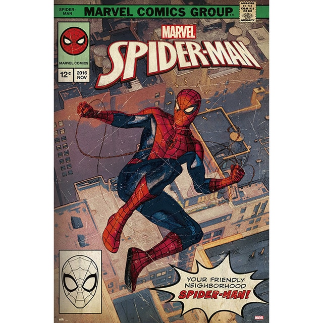 Póster Marvel Spiderman Portada Cómic.