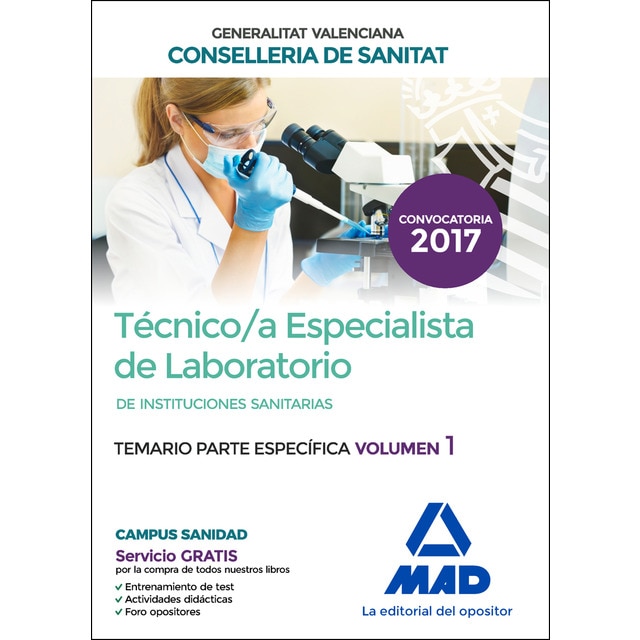 Técnico/a especialista de laboratorio de instituciones sanitarias de la conselleria de sanitat de la generalitat valenciana. Temario específico volumen 1.pdf
