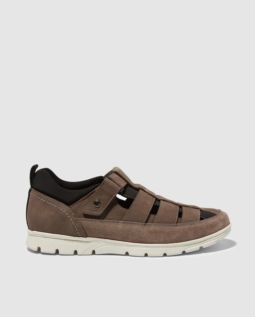 sandales grises homme