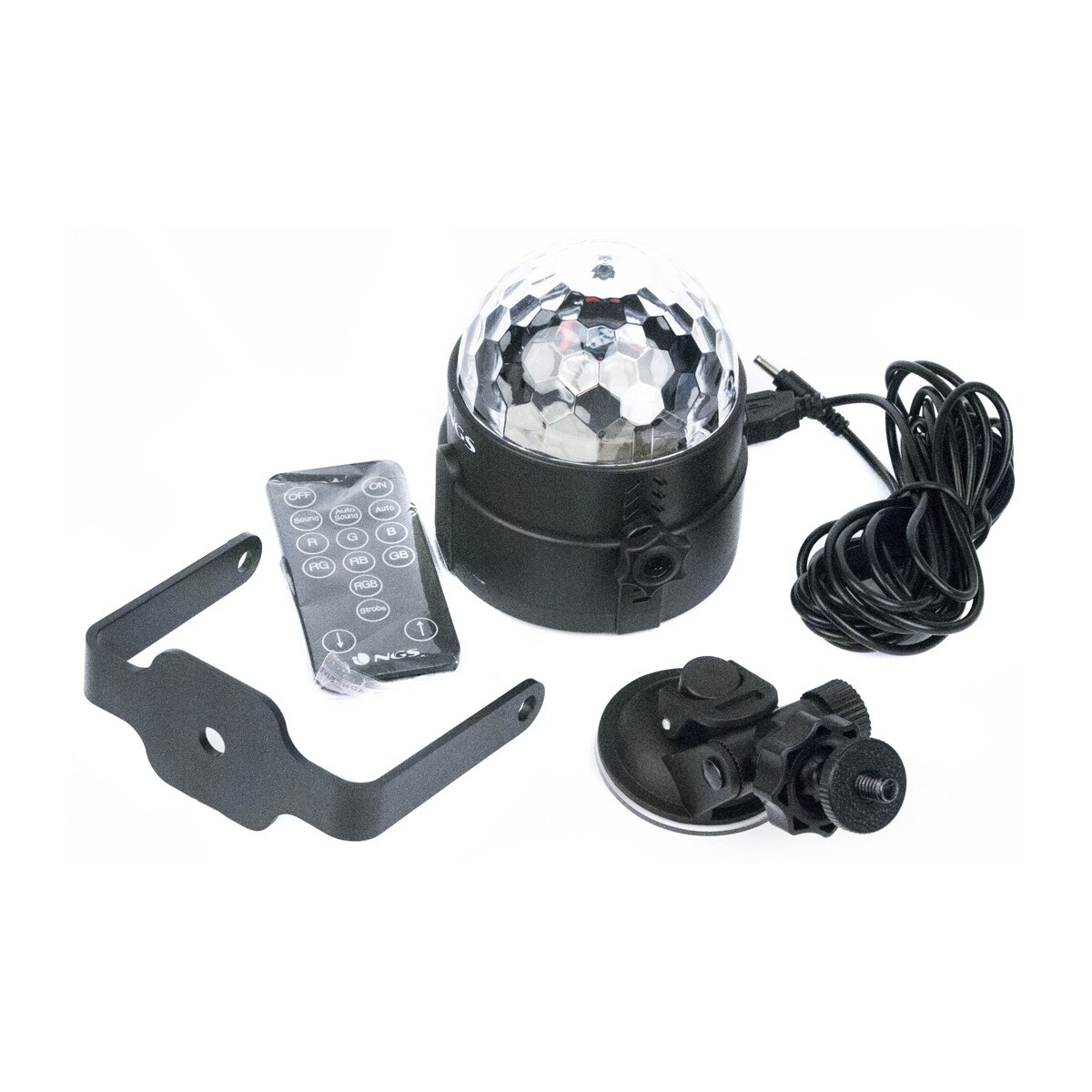 Luces disco NGS Spectrarave LED, USB con mando