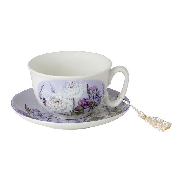 Taza de té con plato Flor El Corte Inglés · Hogar · El