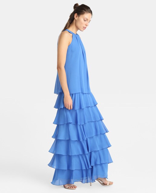 vestidos de fiesta largos corte ingles vestido largo de mujer fiesta el corte ingl 233 s con volantes vestidos de fiesta largos corte ingles vestido largo de mujer fiesta el corte ingl 233 s con volantes