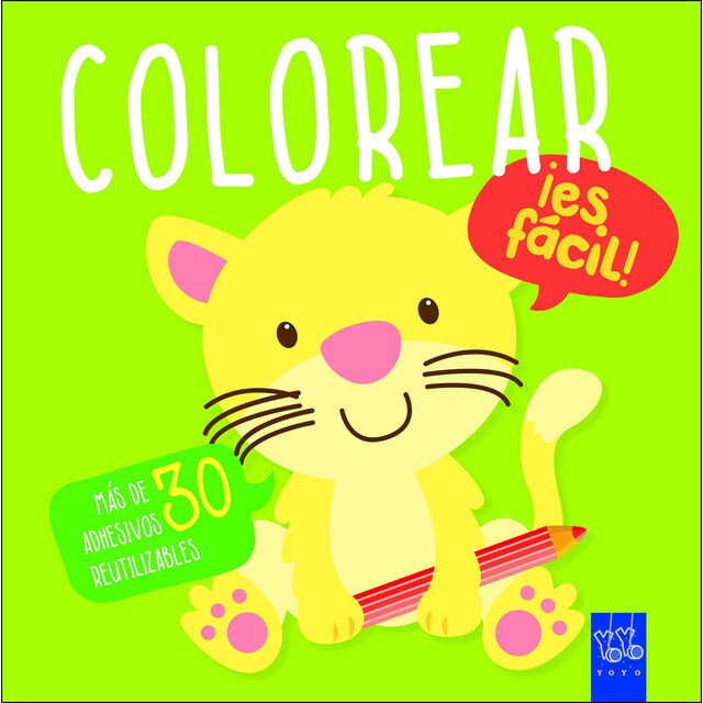 Colorear ¡es fácil! tigre: Más de 30 adhesivos reutilizables.pdf