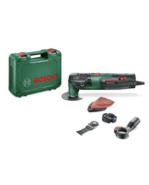Bosch – Multiherramienta Oscilante Eléctrica a red 250 W 2,8 W BOSCH PMF 250 CES + Accesorios.