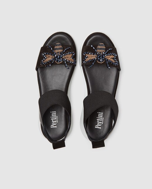 Pertini Sandalias de cuña Pertini de piel en color negro 1R80AF7pk Pertini Sandalias piel de cuña Pertini de piel Sandalias en color negro 1R80AF7pk e0c047