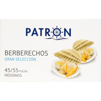 PATRON Herzmuscheln im eigenen Saft Grande Selection, 45-55 Stück Dose 63 g netto Abtropfgewicht