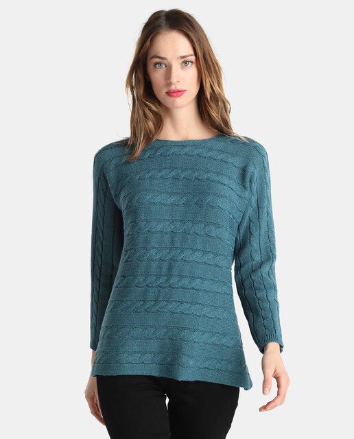 emerald green cable knit sweater