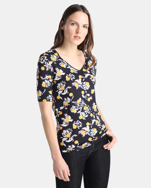 tommy hilfiger yellow floral dress