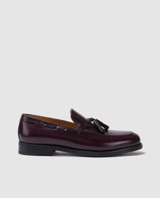 Emidio Tucci - Mocasines de hombre Emidio Tucci en piel de color granate.