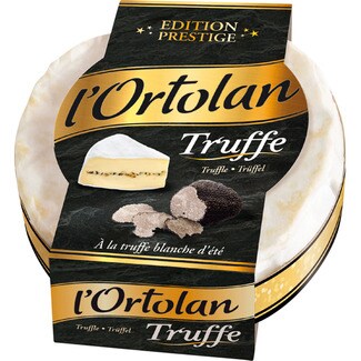 MILLERET L'Ortolan junger Käse aus Kuhmilch mit Trüffeln Stück 135 g