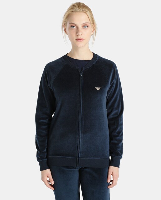 armani velour tracksuit womens