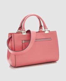 Bordados Bolso Circular De Y Mano Colgante Rosa Florales En Con CsrhtQd