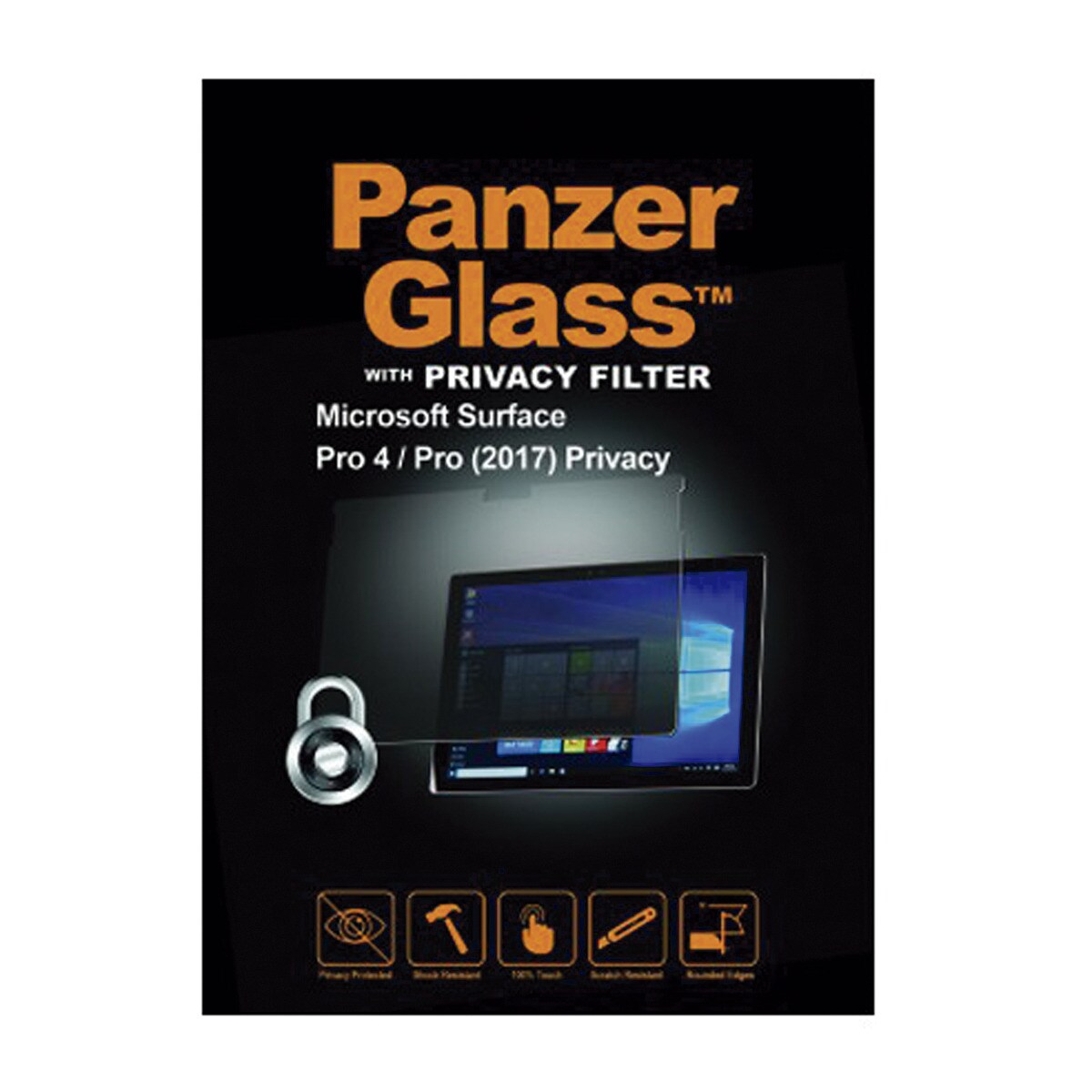 Protector de Pantalla PanzerGlass para Surface Pro 5 privacidad