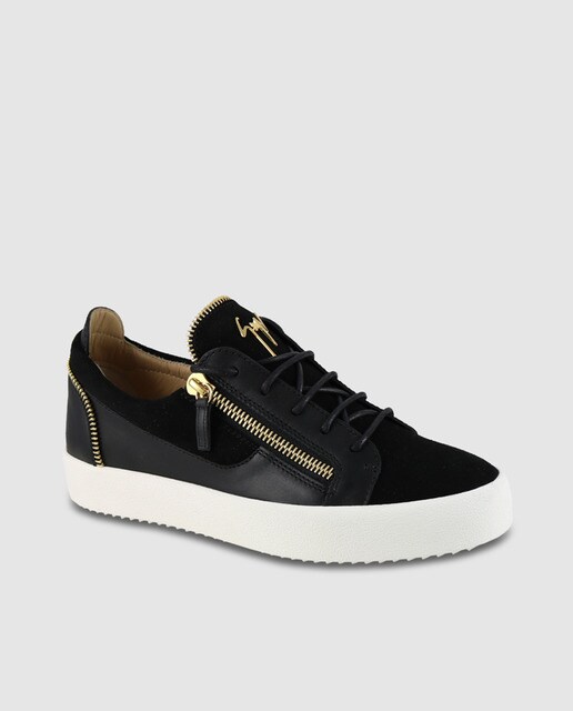 Piel Hombre Negro Giuseppe Zanotti Color Zapatillas De Yfbgy76v