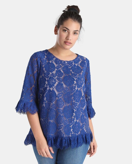 blusas de encaje el corte ingles