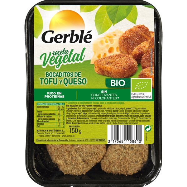 Comprar bocaditos de tofu y queso rebozados ecológicos receta vegetal