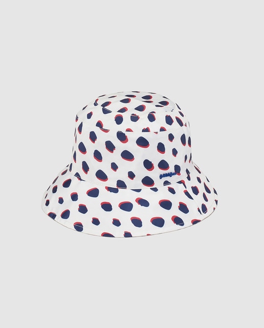 polka dot rain hat