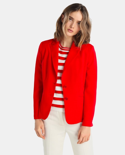 Blazer básico de mujer Antea en color rojo · Antea · Moda · El Corte Inglés