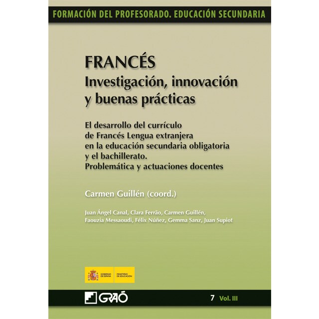 Francés. Investigación, innovación y buenas prácticas: El desarrollo del currículo de francés lengua extranjera enla e. S. O. Y el bachillerato. Problemática y actuaciones doc..pdf
