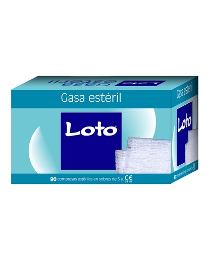 Gasa estéril 90 unidades Loto