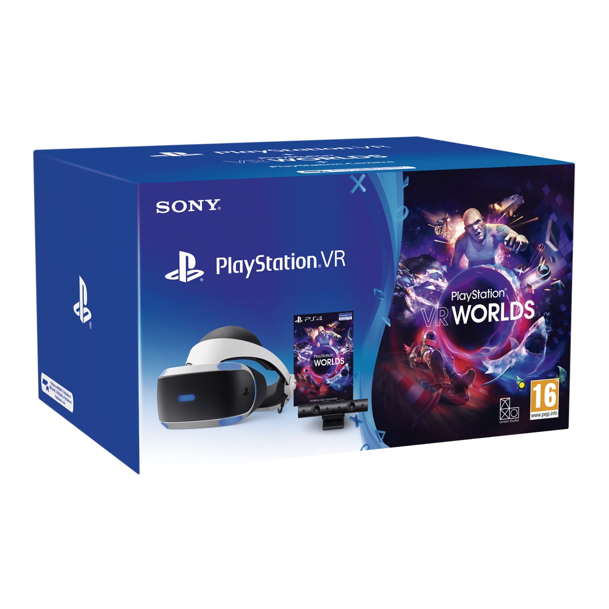 Gafas Playstation VR V2 + Cámara + juego VR Worlds (descarga) PS4