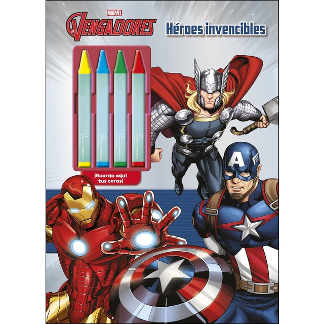 Los vengadores. Héroes invencibles: Colorear con ceras (Tapa blanda)