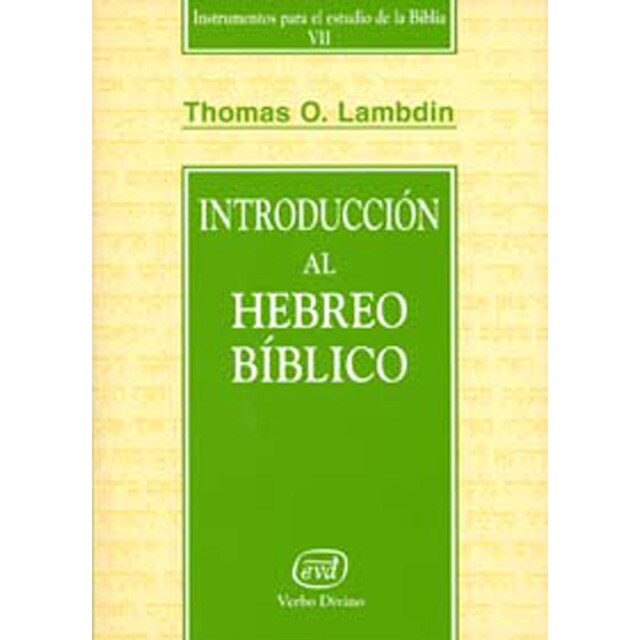 Introducción al hebreo bíblico: Universidad de harvad.pdf