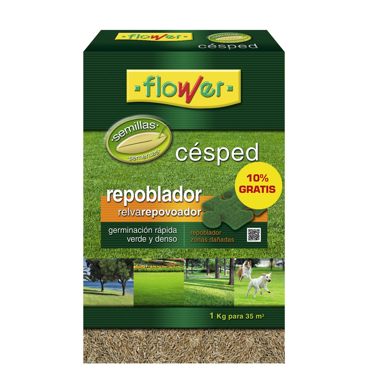 Semillas césped repoblador · Flower · La Tienda en Casa