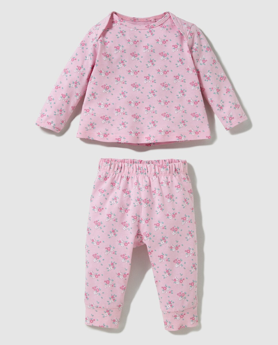 pijama bebe rosa
