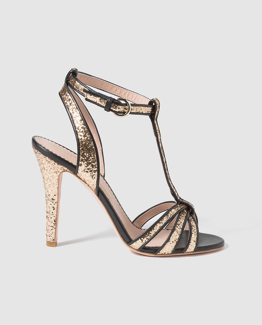 valentino glitter sandals