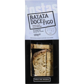 Pão do Rogil Pão de Batata Doce e Figo Tostas embalagem 125 g