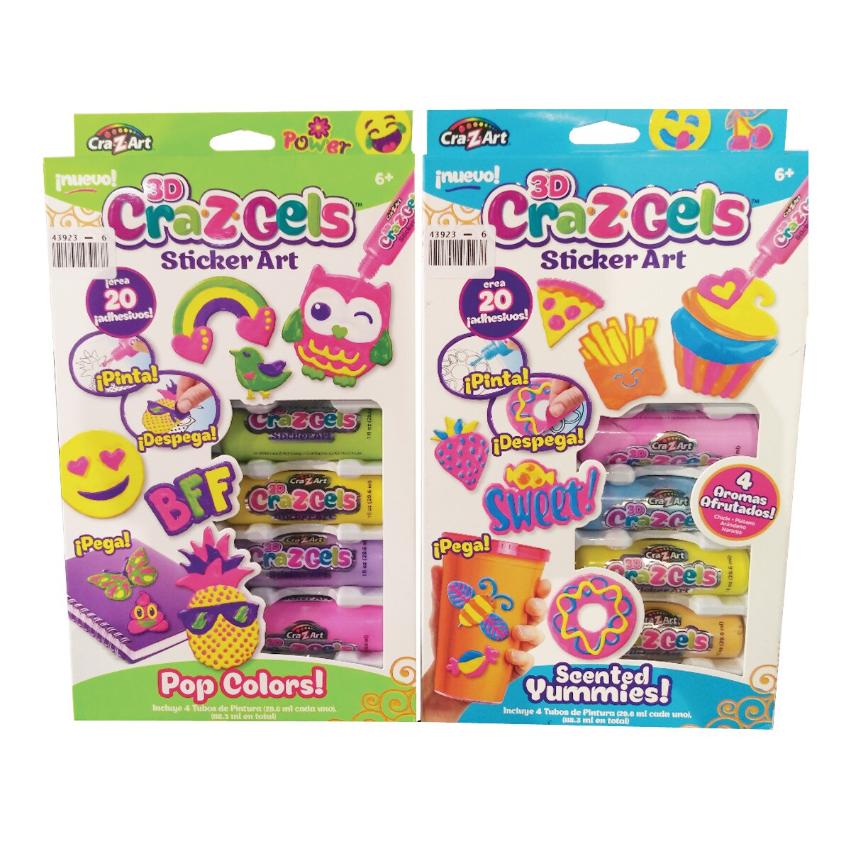 Juego Criativo Crazart decoración 3d crazgels tu mundo set deluxe geles cra43922 colormodelo