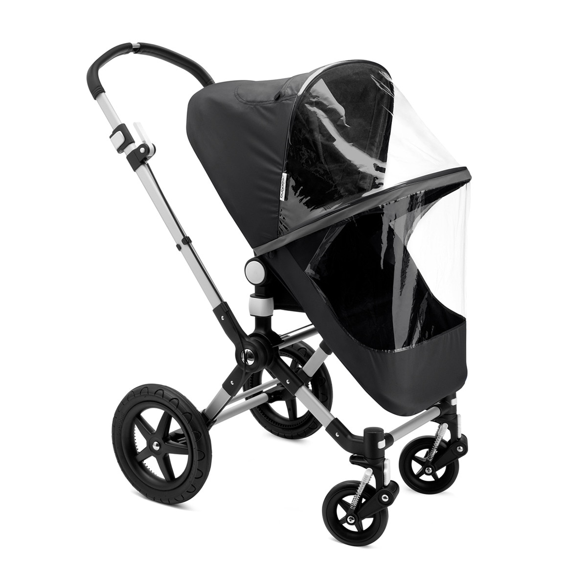 Imagem 0 de Protector de chuva de alta qualidade para carrinho de passeio e alcofa Fox/Cameleon preto/transparente