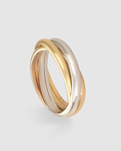 Anillo de oro tricolor El Corte Inglés