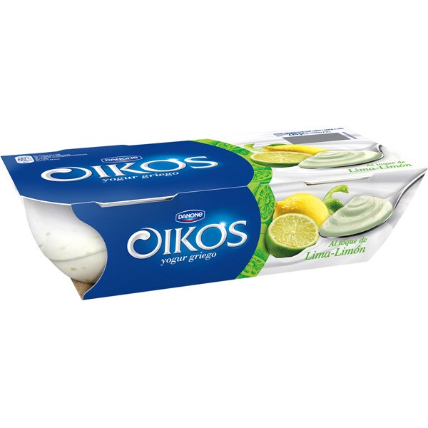 yogur griego al toque de lima limón pack 2 unidades 110 g · DANONE