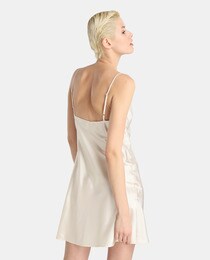 Camisa de noite Moon River curta acetinada