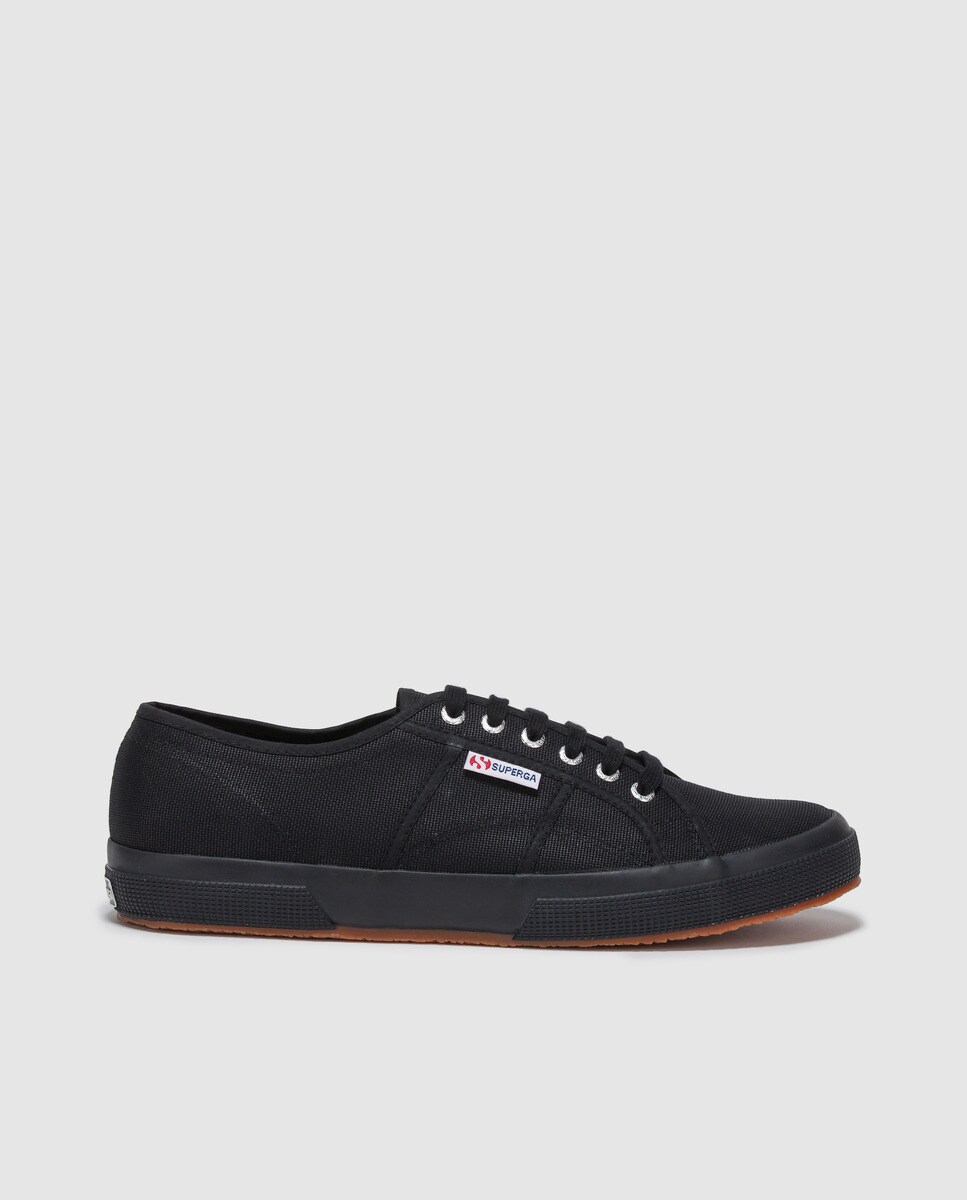 Superga men's black canvas trainers, Blacks.