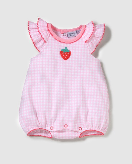 baby gingham pyjamas