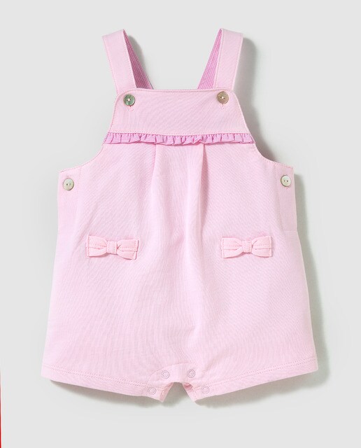 baby girl pink dungarees