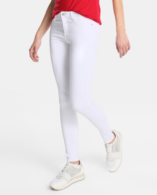 white push up jeans