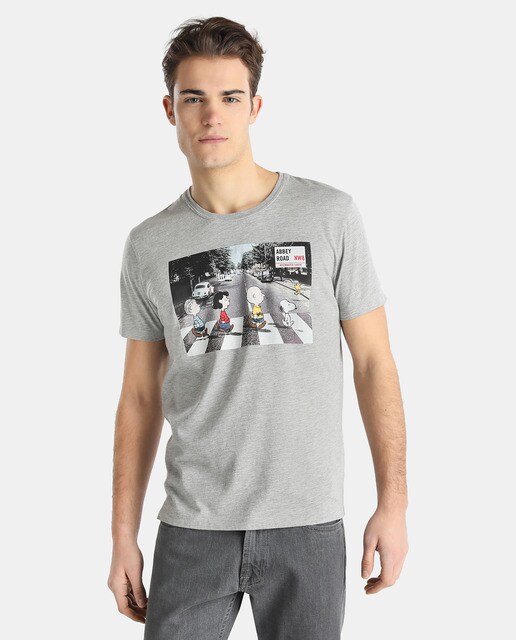 camiseta snoopy hombre