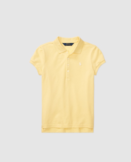 ladies yellow polo shirt