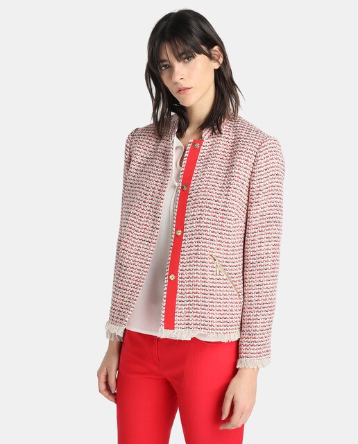 Chaqueta tweed de mujer Petite con flecos · Petite · Moda · El Corte ... Chaqueta tweed de mujer Petite con flecos