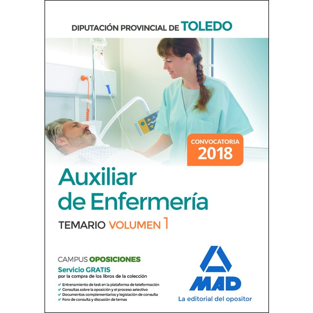 Auxiliar de enfermería de la diputación provincial de toledo. Volumen 1.pdf