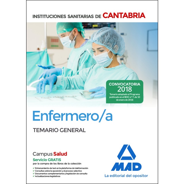 Enfermero/a de las instituciones sanitarias de cantabria. Temario general